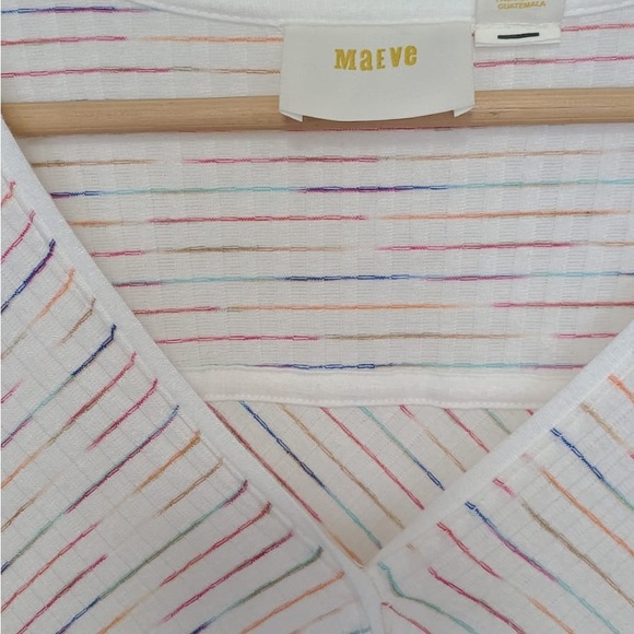 Maeve Anthropologie Rainbow Leila Wrap Top Size M - Picture 5 of 6